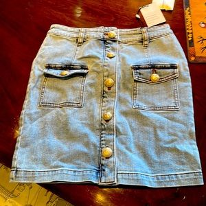Generation Love Denim mini skirt